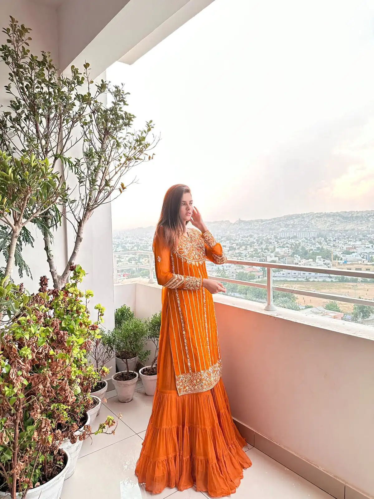 KD 1241 Orange Color Faux Georgette Thread Sequence Salwar Suit Casual, Party, Wedding, Festive, Events Etc.  Expected Delivery 4-6 Working Days @1949/- | Jump Suits, Casual Suits, Creative suits, Designer Suits, Palazzo Suits, Party Wear Suits, Patiala Suits, Salwar suit, Straight Suits