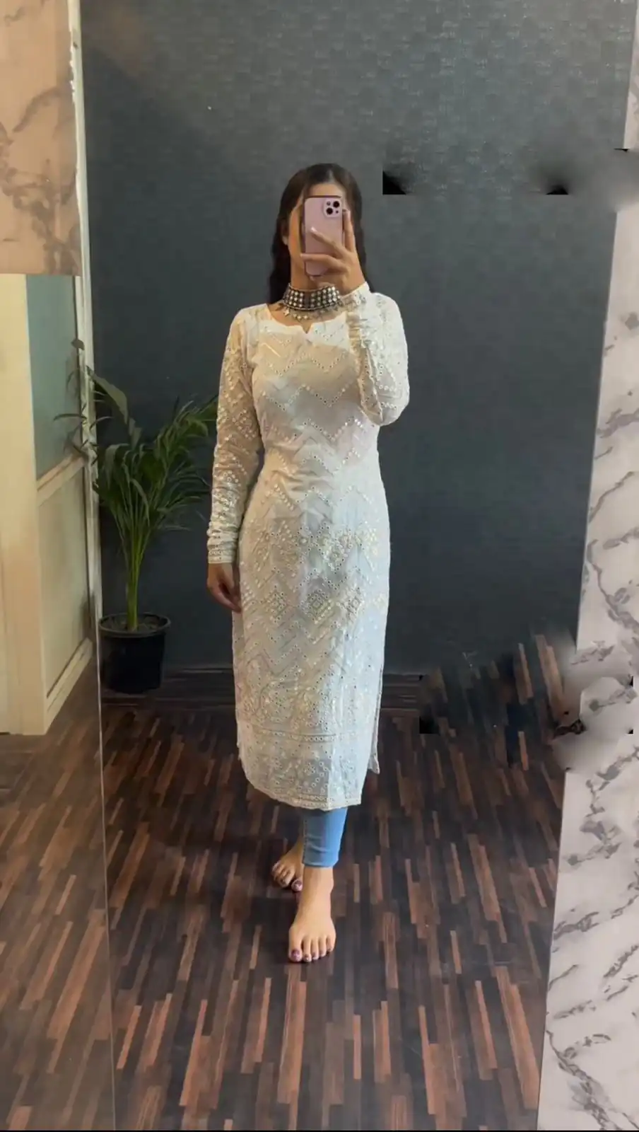 RTC 5535 White Color Foix Georgette thread Sequence Work Kurti Casual, Wedding, Party, Festive, Events Etc. Expected Delivery 4-6 Working Days @1649/- | Bollywood Kurti, Creative Kurtis, Designer Kurti, Kurti, Party Wear Kurti, Selfie Kurti