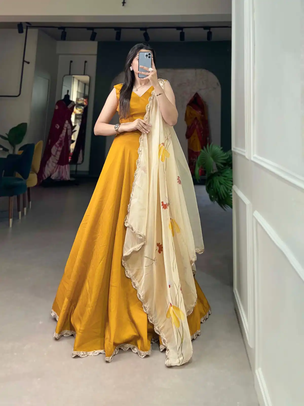 LNB1004 Mustard Color Polyester Viscose Chadri Lehenga Choli Gotta Patti Lace Festive Party Wedding, Events etc. Delivery 4-6 Working Days @2349/- | Bollywood Lehenga, Creative Lehenga, Designer Lehenga, Embroidered Lehenga, Lehenga, Party Wear Lehenga