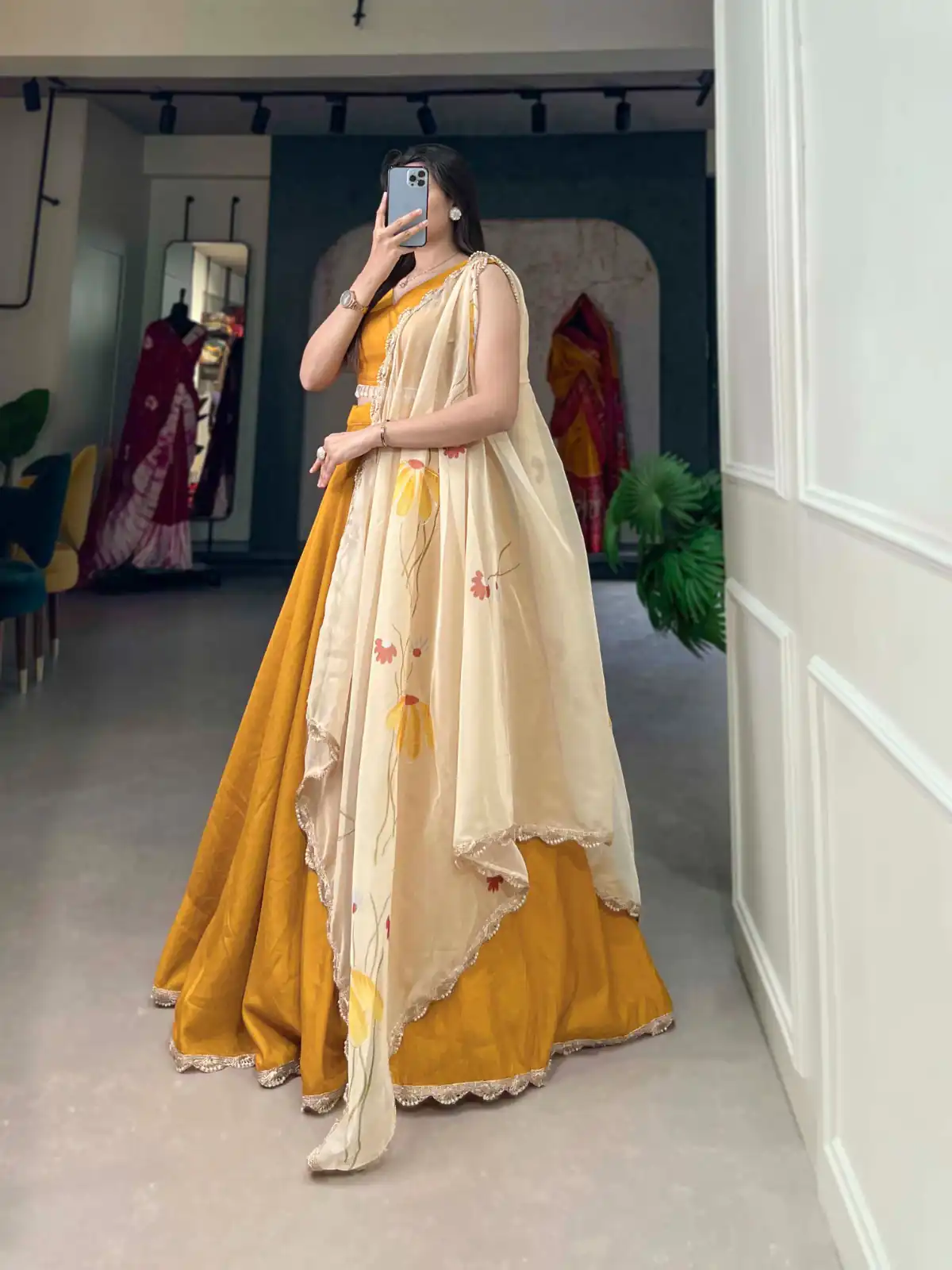 LNB1004 Mustard Color Polyester Viscose Chadri Lehenga Choli Gotta Patti Lace Festive Party Wedding, Events etc. Delivery 4-6 Working Days @2349/- | Bollywood Lehenga, Creative Lehenga, Designer Lehenga, Embroidered Lehenga, Lehenga, Party Wear Lehenga