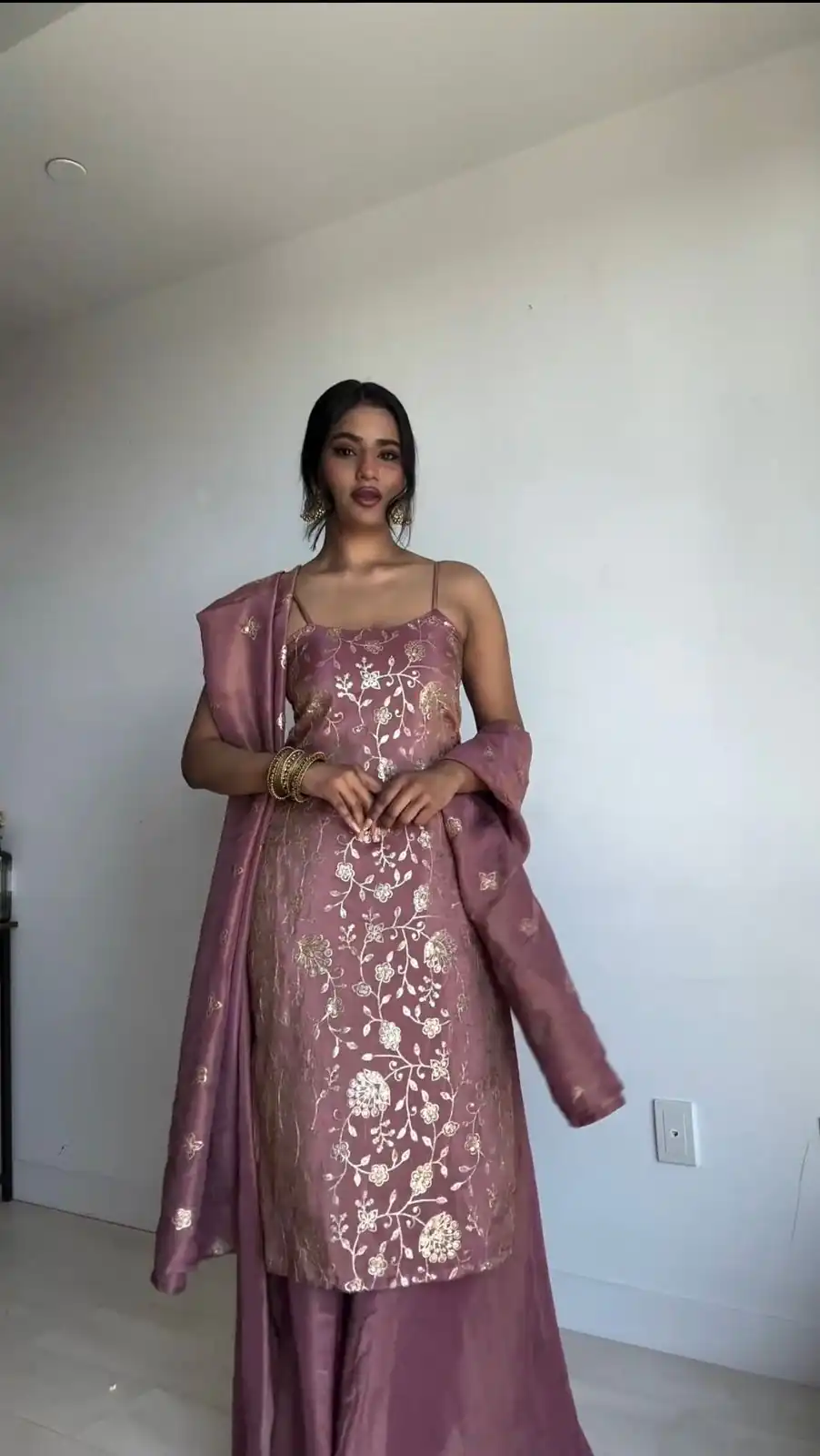 KD 1435 Pink Color Jimmy Chu Thread & Sequence Work Salwar Suit Casual, Party, Festive, Events Wedding Etc.  Expected Delivery 4-6 Working Days @1999/- Only | Jump Suits, Casual Suits, Creative suits, Designer Suits, Palazzo Suits, Party Wear Suits, Salwar suit, Straight Suits