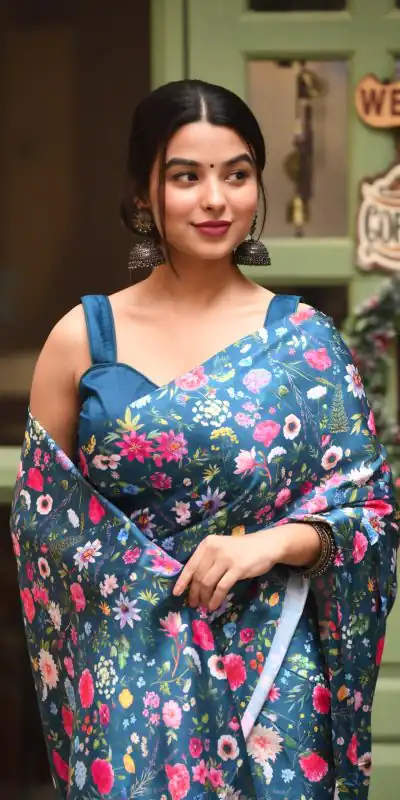 RM104 Blue Color Heavy Devsena Soft Silk Digital Printed Saree Casual, Party Wear, Wedding, Events Etc Delivery Expected.4-6 Working Days 1499/- | Bollywood Sarees, Creative Sarees, Designer Sarees, Embroidered Sarees, Ethnic Saree, Modern Digital sarees, Party Wear Sarees, Sarees