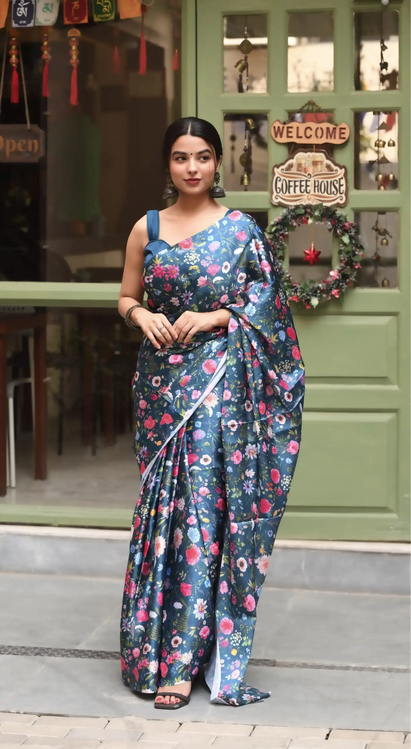 RM104 Blue Color Heavy Devsena Soft Silk Digital Printed Saree Casual, Party Wear, Wedding, Events Etc Delivery Expected.4-6 Working Days 1499/- | Bollywood Sarees, Creative Sarees, Designer Sarees, Embroidered Sarees, Ethnic Saree, Modern Digital sarees, Party Wear Sarees, Sarees