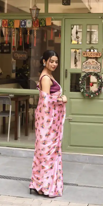 RM104 Light Pink Color Heavy Devsena Soft Silk Digital Printed Saree Casual, Party Wear, Wedding, Events Etc Delivery Expected.4-6 Working Days 1499/- | Bollywood Sarees, Creative Sarees, Designer Sarees, Embroidered Sarees, Ethnic Saree, Modern Digital sarees, Party Wear Sarees, Sarees
