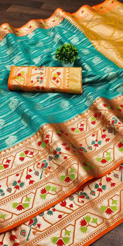 MB™️  3263 Green Color Pure Lichi Silk Gold Zari Weaving Saree Casual, Wedding, Party, Festival, Events, Etc. Expected Delivery 4-6 Working Days @1599/- | Bollywood Sarees, Creative Sarees, Designer Sarees, Embroidered Sarees, Ethnic Saree, Modern Digital sarees, Party Wear Sarees, Sarees