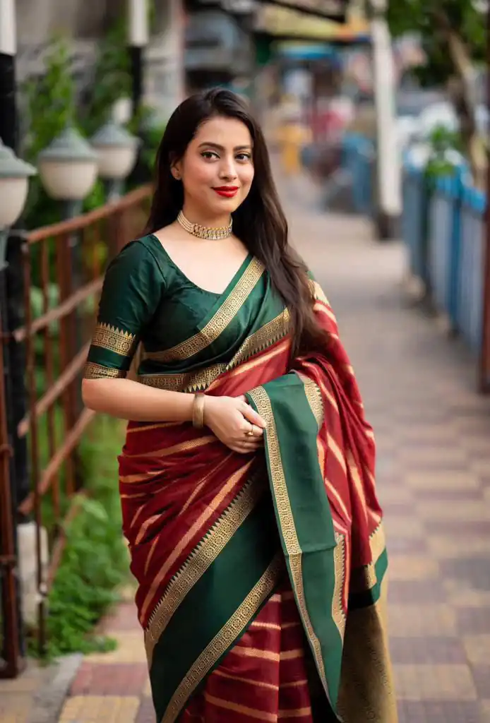 KP 5051 Green Color Soft Lichi Silk Jacquard Work Saree Rich Pallu Casual, Party Wear, Wedding, Events Etc. Expected Delivery 4-6 Working Days @1449/- | Bollywood Sarees, Creative Sarees, Designer Sarees, Embroidered Sarees, Ethnic Saree, Modern Digital sarees, Party Wear Sarees, Sarees