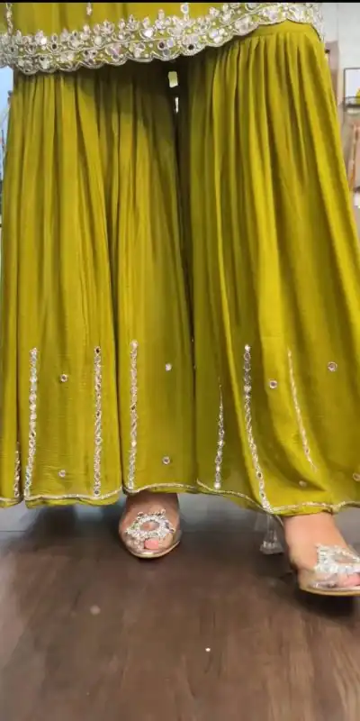 SRK-5145 Mustard Color Pure Chinnon Silk Embroidery Sequence Salwar Suit Wedding, Party, Festive, Events Expected Delivery 4-6 Working Days @ 1899/- | Jump Suits, Casual Suits, Creative suits, Designer Suits, Palazzo Suits, Party Wear Suits, Patiala Suits, Salwar suit, Straight Suits