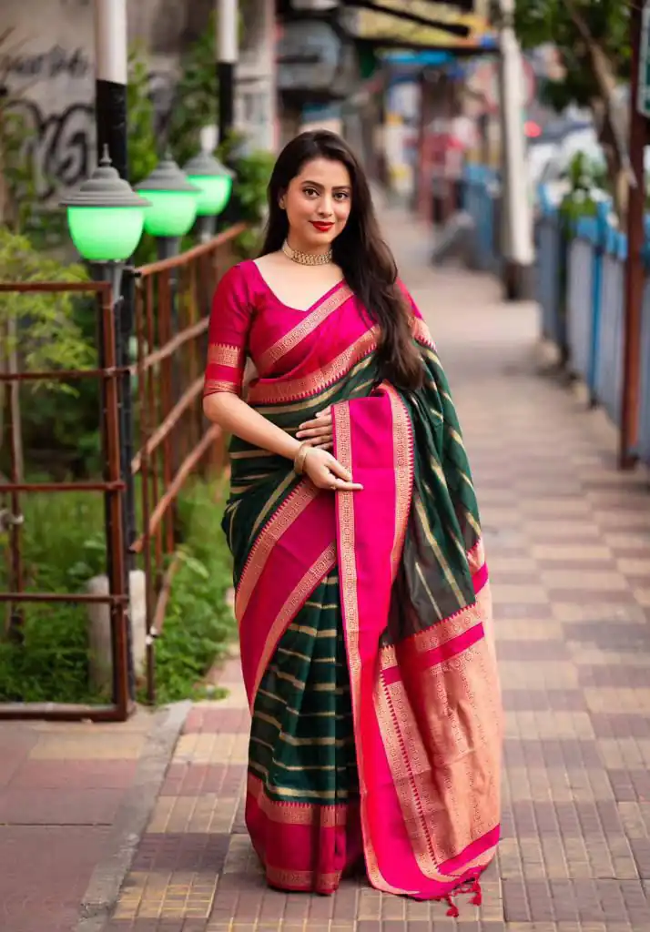 KP 5051 Pink Color Soft Lichi Silk Jacquard Work Saree Rich Pallu Casual, Party Wear, Wedding, Events Etc. Expected Delivery 4-6 Working Days @1449/- | Bollywood Sarees, Creative Sarees, Designer Sarees, Embroidered Sarees, Ethnic Saree, Modern Digital sarees, Party Wear Sarees, Sarees