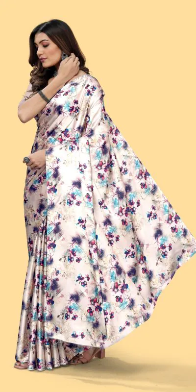 Veechis 4D Purple Color Heavy Devsena Soft Silk Beautiful Digital Printed Saree Casual, Party Festive, Events. Expected Delivery 4-6 Working Days @1499 | Bollywood Sarees, Creative Sarees, Designer Sarees, Embroidered Sarees, Modern Digital sarees, Party Wear Sarees, Sarees