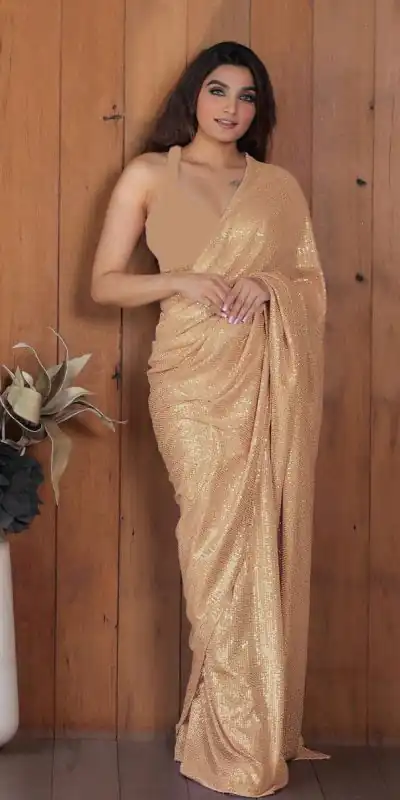 DF Sequins Rani Chiku Georgette Double Run Embroidery Saree Casual, Party Wear, Events, Festivals Wear Expected Delivery 4-6 Working Days 1750 /- | Bollywood Sarees, Creative Sarees, Designer Sarees, Embroidered Sarees, Ethnic Saree, Modern Digital sarees, Party Wear Sarees, Sarees