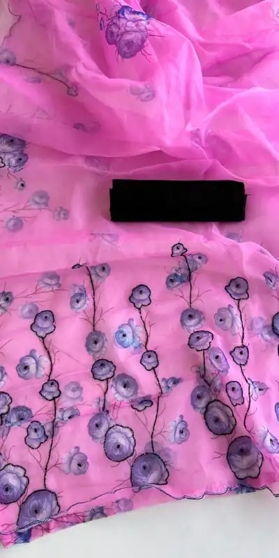 SF Fresh Magenta Color Organza beautiful floral Digital Print Saree Casual, Wedding, Festive, Events Etc. Expected Delivery  4-6 Working Days @1799/- | Bollywood Sarees, Creative Sarees, Designer Sarees, Embroidered Sarees, Ethnic Saree, Modern Digital sarees, Party Wear Sarees, Sarees