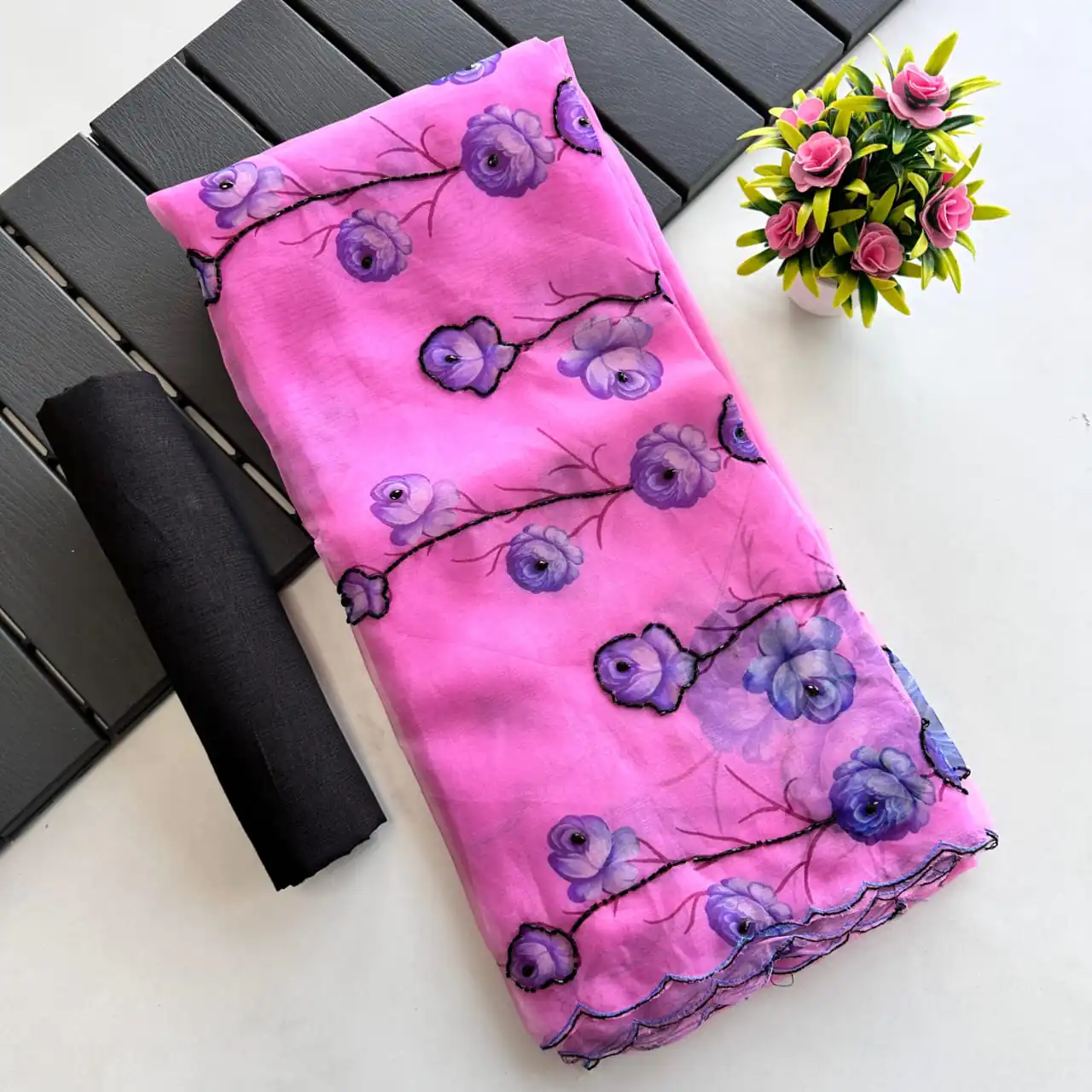 SF Fresh Magenta Color Organza beautiful floral Digital Print Saree Casual, Wedding, Festive, Events Etc. Expected Delivery  4-6 Working Days @1799/- | Bollywood Sarees, Creative Sarees, Designer Sarees, Embroidered Sarees, Ethnic Saree, Modern Digital sarees, Party Wear Sarees, Sarees