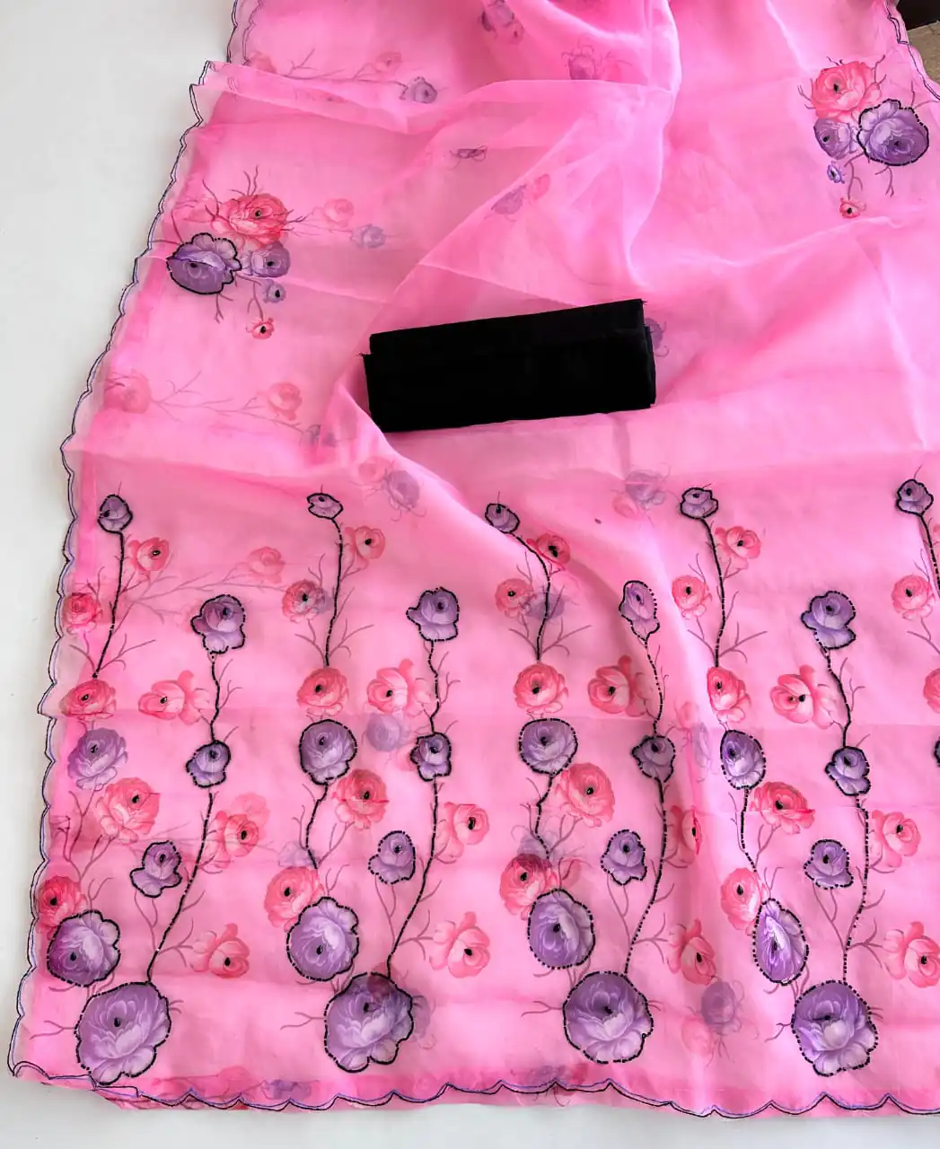 SF Fresh Pink Color Organza beautiful floral Digital Print SareeCasual, Wedding, Festive, Events Etc. Expected Delivery  4-6 Working Days @1799/- | Bollywood Sarees, Creative Sarees, Designer Sarees, Embroidered Sarees, Ethnic Saree, Modern Digital sarees, Party Wear Sarees, Sarees