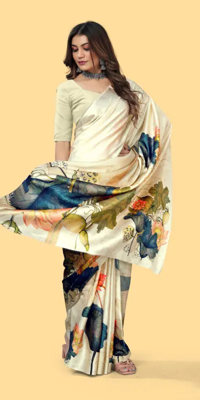 Veechis 108 Light Yellow Heavy Devsena Soft Silk Beautiful Digital Printed Saree Casual, Party Festive, Events. Expected Delivery 4-6 Working Days @1599 | Bollywood Sarees, Creative Sarees, Designer Sarees, Embroidered Sarees, Modern Digital sarees, Party Wear Sarees, Sarees