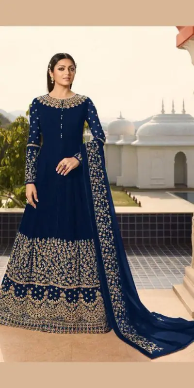 LT NITYA 3803 Navy Blue Color Georgette With Cording Work Sharara Suit Wedding, Festive, Party Events Etc. Expected Delivery 4-6 Working Days @1949/- | Jump Suits, Casual Suits, Creative suits, Designer Suits, Palazzo Suits, Party Wear Suits, Patiala Suits, Salwar suit, Straight Suits