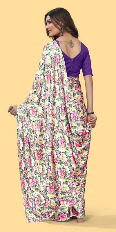 Veechis 108 Pink Heavy Devsena Soft Silk Beautiful Digital Printed Saree Casual, Party Festive, Events. Expected Delivery 4-6 Working Days @1599 | Bollywood Sarees, Creative Sarees, Designer Sarees, Embroidered Sarees, Modern Digital sarees, Party Wear Sarees, Sarees