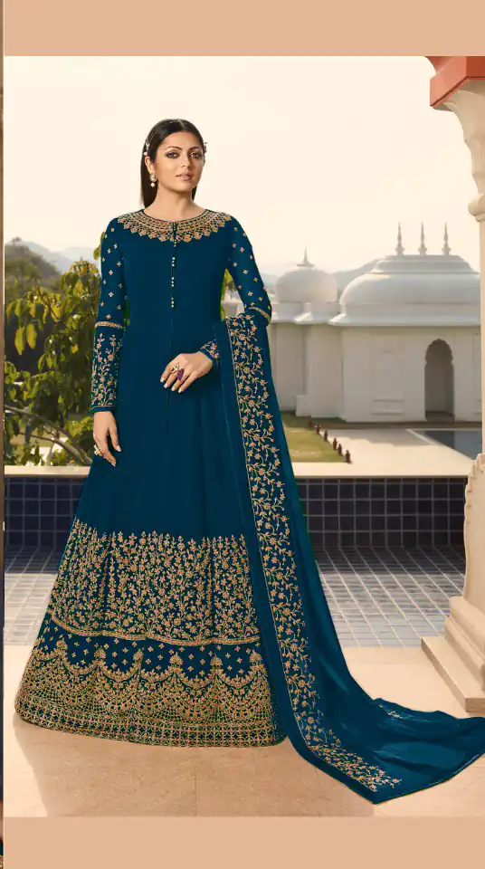 LT NITYA 3803 Royal Blue Color Georgette With Cording Work Sharara Suit Wedding, Festive, Party Events Etc. Expected Delivery 4-6 Working Days @1949/- | Jump Suits, Casual Suits, Creative suits, Designer Suits, Palazzo Suits, Party Wear Suits, Patiala Suits, Salwar suit, Straight Suits