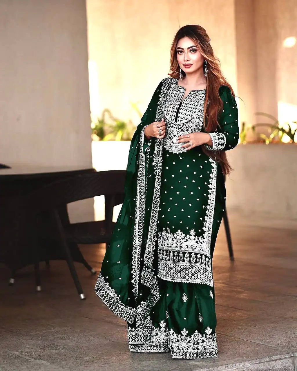 SSR 449 Stone Green Color Georgette Embroidery Sequence Salwar Suit Wedding, Party, Festive, Events Expected Delivery 4-6 Working Days @ 2049/- Only | Casual Suits, Creative suits, Designer Suits, Party Wear Suits, Salwar suit, Straight Suits