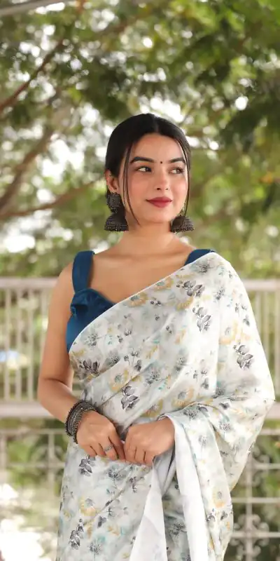 RM102 Light Grey Color Heavy Devsena Soft Silk Digital Printed Saree Casual, Party Wear, Wedding, Events Etc Delivery Expected.4-6 Working Days 1499/- | Bollywood Sarees, Creative Sarees, Designer Sarees, Embroidered Sarees, Ethnic Saree, Modern Digital sarees, Party Wear Sarees, Sarees