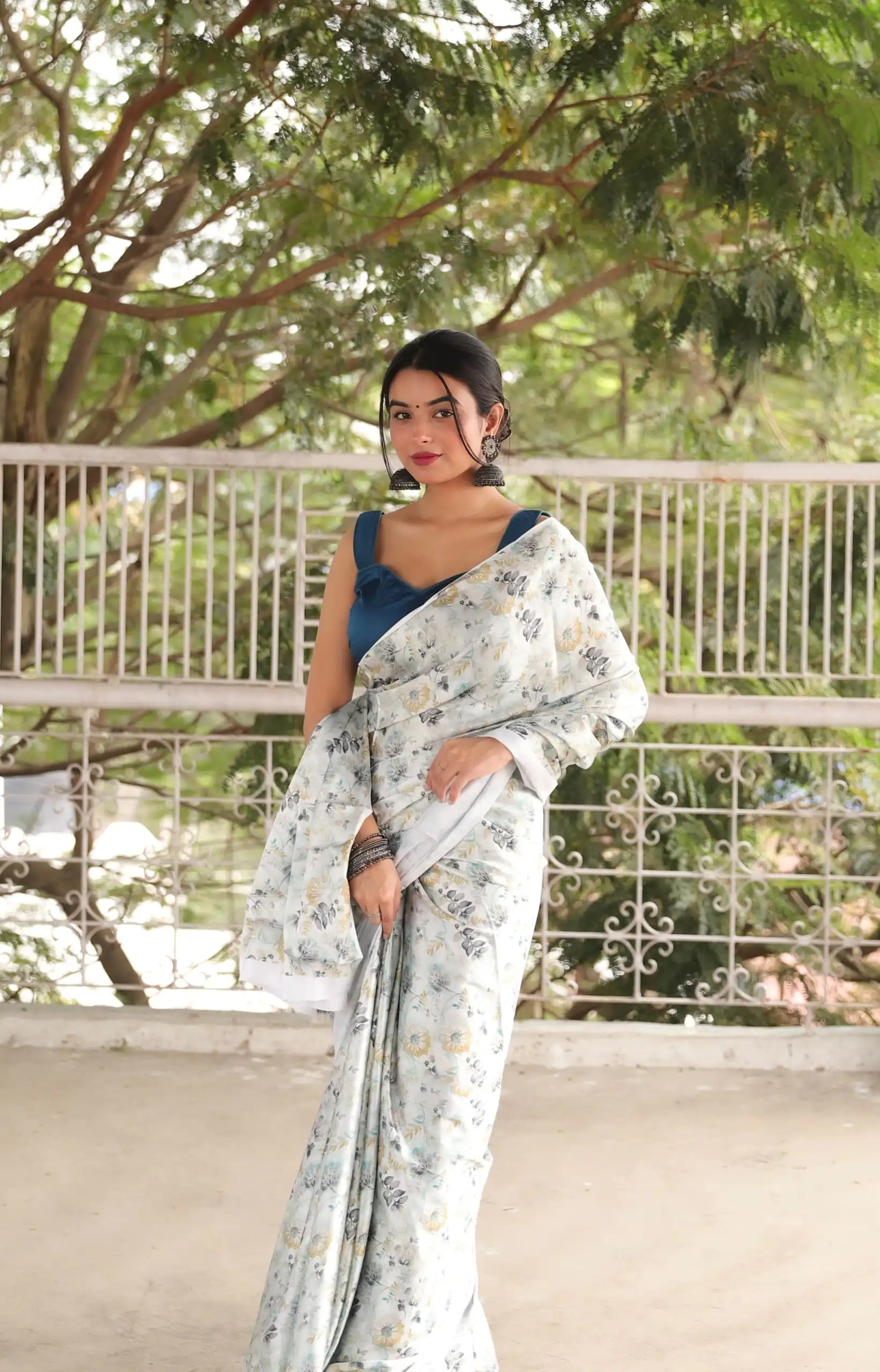 RM102  Light Grey Color Heavy Devsena Soft Silk Digital Printed Saree Casual, Party Wear, Wedding, Events Etc Delivery Expected.4-6 Working Days 1499/- | Bollywood Sarees, Creative Sarees, Designer Sarees, Embroidered Sarees, Ethnic Saree, Modern Digital sarees, Party Wear Sarees, Sarees
