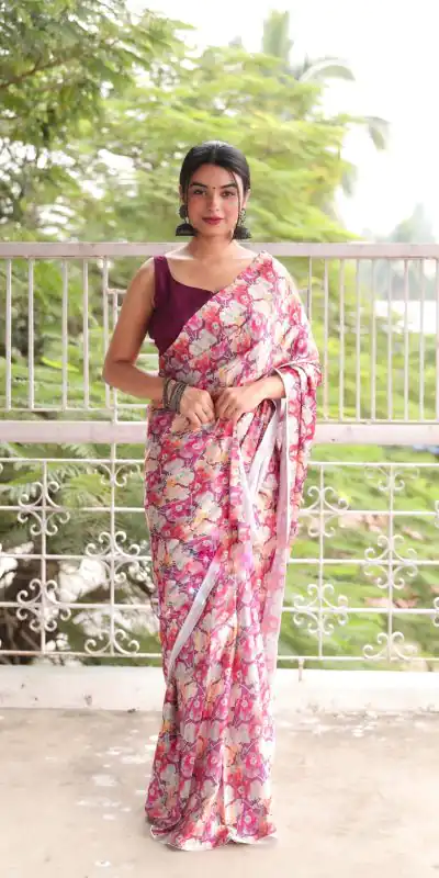 RM102  Light Pink Color Heavy Devsena Soft Silk Digital Printed Saree Casual, Party Wear, Wedding, Events Etc Delivery Expected.4-6 Working Days 1499/- | Bollywood Sarees, Creative Sarees, Designer Sarees, Embroidered Sarees, Ethnic Saree, Modern Digital sarees, Party Wear Sarees, Sarees