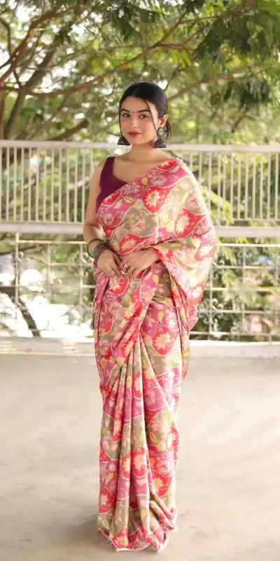 RM102  Light Purple Color Heavy Devsena Soft Silk Digital Printed Saree Casual, Party Wear, Wedding, Events Etc Delivery Expected.4-6 Working Days 1499/- | Bollywood Sarees, Creative Sarees, Designer Sarees, Embroidered Sarees, Ethnic Saree, Modern Digital sarees, Party Wear Sarees, Sarees