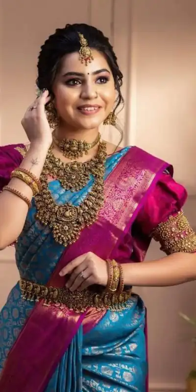 KP 4081 Blue Color Soft Lichi Silk Cloth Beautiful Rich Pallu Saree Casual, Party Wear, Wedding, Events Etc.   Expected Delivery 4-6 Working Days @ 1449/- | Embroidered Sarees, Bollywood Sarees, Creative Sarees, Designer Sarees, Ethnic Saree, Modern Digital sarees, Party Wear Sarees, Sarees