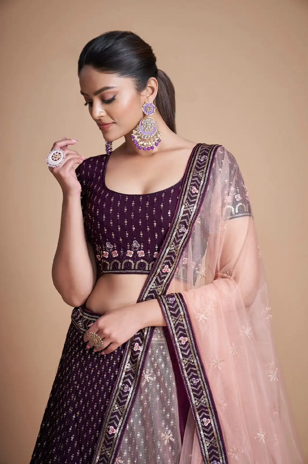 RC 247 Coffee Color Heavy Georgette Embroidery Sequins Lehenga Choli Casual, Party Wedding, Festive, Events Etc. Delivery  4-6 Working Days 4999/- | Bollywood Lehenga, Creative Lehenga, Designer Lehenga, Embroidered Lehenga, Lehenga, Party Wear Lehenga