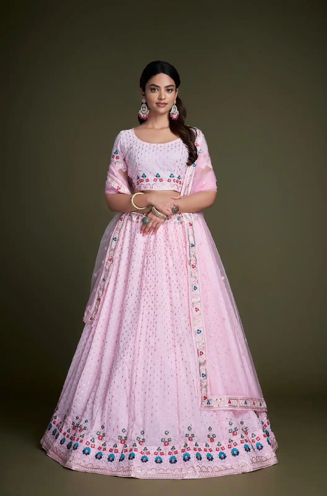 RC 247 Pink Color Heavy Georgette Embroidery Sequins Lehenga Choli Casual, Party Wedding, Festive, Events Etc. Delivery 4-6 Working Days 4999/- | Bollywood Lehenga, Creative Lehenga, Designer Lehenga, Embroidered Lehenga, Lehenga, Party Wear Lehenga