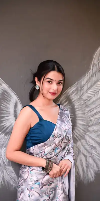 RM101 Blue Grey Color Heavy Devsena Soft Silk Digital Printed Saree Casual, Party Wear, Wedding, Events Etc Delivery Expected.4-6 Working Days 1499/- | Bollywood Sarees, Creative Sarees, Designer Sarees, Embroidered Sarees, Ethnic Saree, Modern Digital sarees, Party Wear Sarees, Sarees