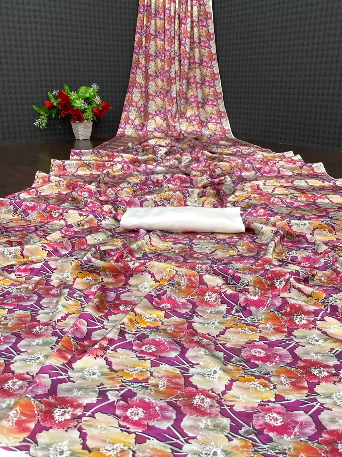 Veechis 6001 Purple Heavy Devsena Soft Silk Saree Digital Print Saree Casual, Party , Festive, Events Etc. Expected Delivery 4-6 Working Days @1499 | Bollywood Sarees, Creative Sarees, Designer Sarees, Embroidered Sarees, Modern Digital sarees, Party Wear Sarees, Sarees