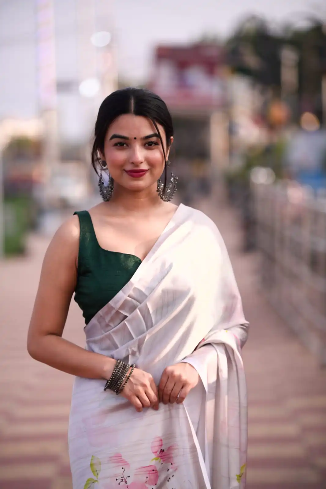 RM101 White Color Heavy Devsena Soft Silk Digital Printed Saree Casual, Party Wear, Wedding, Events Etc Delivery Expected.4-6 Working Days 1499/- | Bollywood Sarees, Creative Sarees, Designer Sarees, Embroidered Sarees, Ethnic Saree, Modern Digital sarees, Party Wear Sarees, Sarees