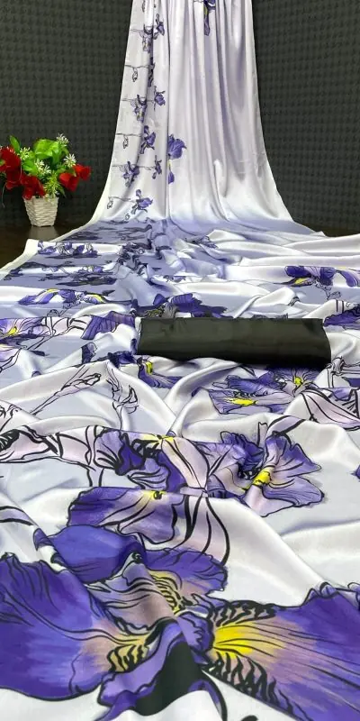 Veechis 6001 White Heavy Devsena Soft Silk Saree Digital Print Saree Casual, Party , Festive, Events Etc. Expected Delivery 4-6 Working Days @1499 | Bollywood Sarees, Creative Sarees, Designer Sarees, Embroidered Sarees, Modern Digital sarees, Party Wear Sarees, Sarees