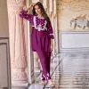Sublime Purple Color Rayon With Beautiful Embroidery Work Kurti