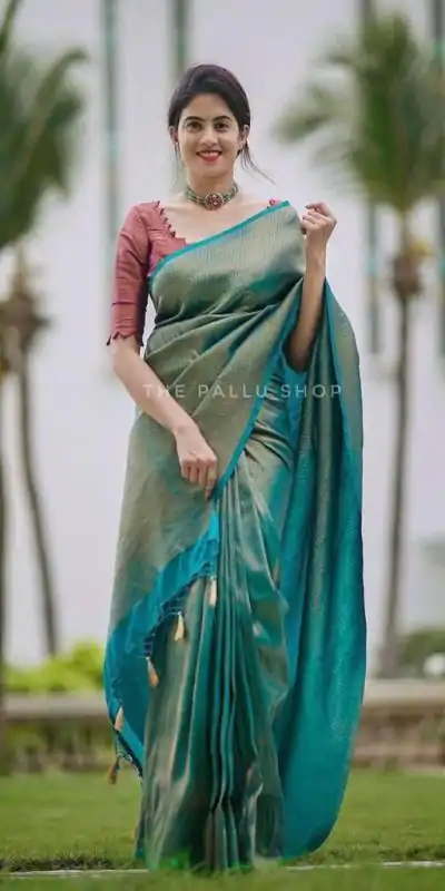 KP 4099 Blue Color Soft Lichi Silk Cloth Rich Pallu All Over Saree Events Casual, Wedding, Festive, Events Etc. Expected Delivery  4-6 Working Days @1349/- | Embroidered Sarees, Bollywood Sarees, Creative Sarees, Designer Sarees, Ethnic Saree, Modern Digital sarees, Party Wear Sarees, Sarees