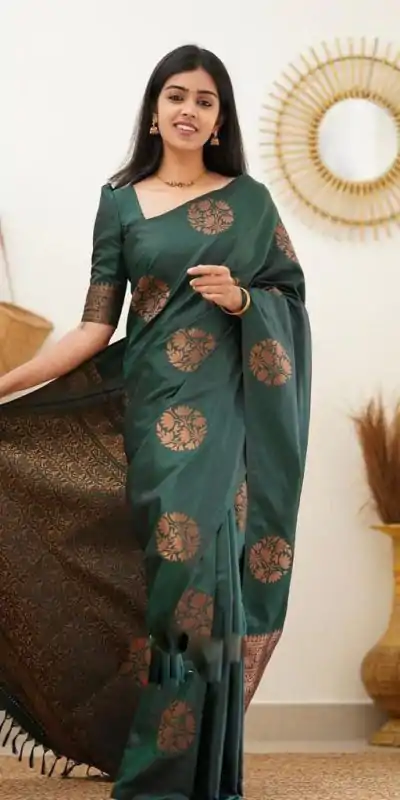 KP 4064 Green Color Soft Lichi Silk Jacquard On All Over Saree Casual, Party Wear, Wedding, Events Etc. Expected Delivery 4-6 Working Days @1249/- | Embroidered Sarees, Bollywood Sarees, Creative Sarees, Designer Sarees, Ethnic Saree, Modern Digital sarees, Party Wear Sarees, Sarees
