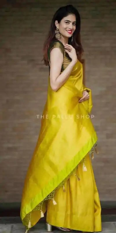 KP 4099 Yellow Color Soft Lichi Silk Cloth Rich Pallu All Over Saree Events Casual, Wedding, Festive, Events Etc. Expected Delivery  4-6 Working Days @1349/- | Embroidered Sarees, Bollywood Sarees, Creative Sarees, Designer Sarees, Ethnic Saree, Modern Digital sarees, Party Wear Sarees, Sarees