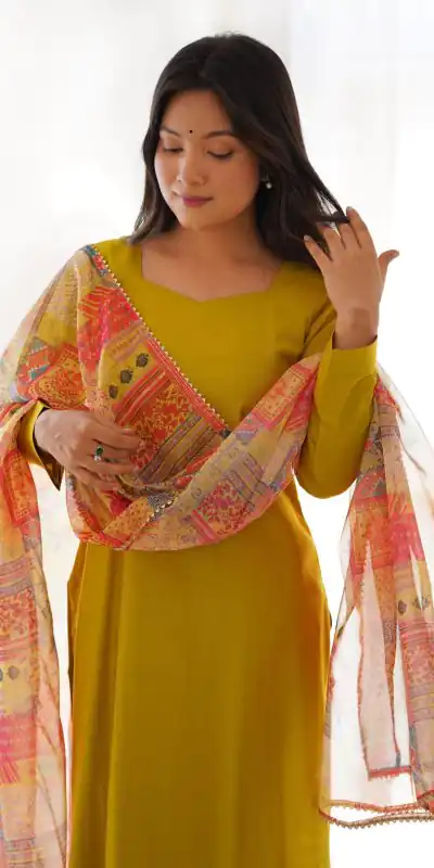 KB 269 Dark Mustard color Pure Pure Viscose Fabric Straight Fit Kurta Casual, Wedding, Party, Festive, Events Etc. Expected Delivery 4-6 Working Days @1629/ | Bollywood Kurti, Creative Kurtis, Designer Kurti, Kurti, Party Wear Kurti, Selfie Kurti