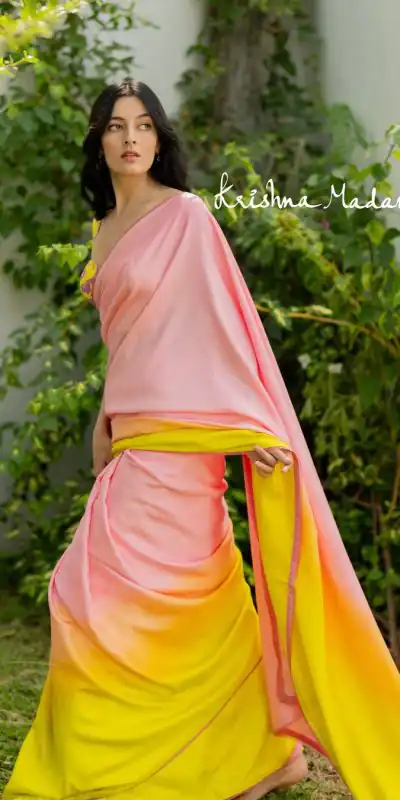  JM Krishna Madana Light Pink Color Satin Silk Blouse Digital Print Saree, Party Wear, Events, Festivals Expected Delivery 4-6 Working Days 1549/- | Bollywood Sarees, Creative Sarees, Designer Sarees, Embroidered Sarees, Ethnic Saree, Modern Digital sarees, Party Wear Sarees, Sarees