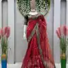 KD 470 Red Color Jimmy choo Thread & Sequence Work Saree Casual, Party, Wedding, Festive, Events Etc.  Expected Delivery  4-6 Working Days @2099/- Only | Bollywood Sarees, Creative Sarees, Designer Sarees, Embroidered Sarees, Ethnic Saree, Modern Digital sarees, Party Wear Sarees, Sarees
