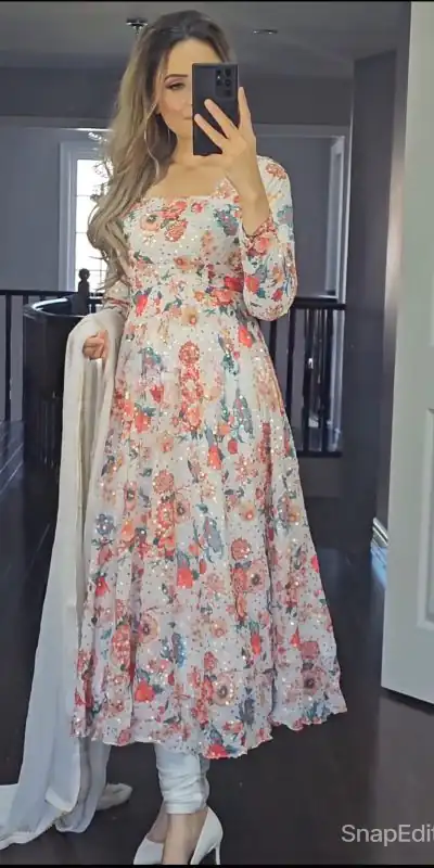 NF 1207 White color Faux Georgette Digital Printed Diamond Salwar Sui Casual, Wedding, Party, Festive, Events . Expected Delivery  4-6 Working Days @2199 | Jump Suits, Casual Suits, Creative suits, Designer Suits, Palazzo Suits, Party Wear Suits, Patiala Suits, Salwar suit, Straight Suits