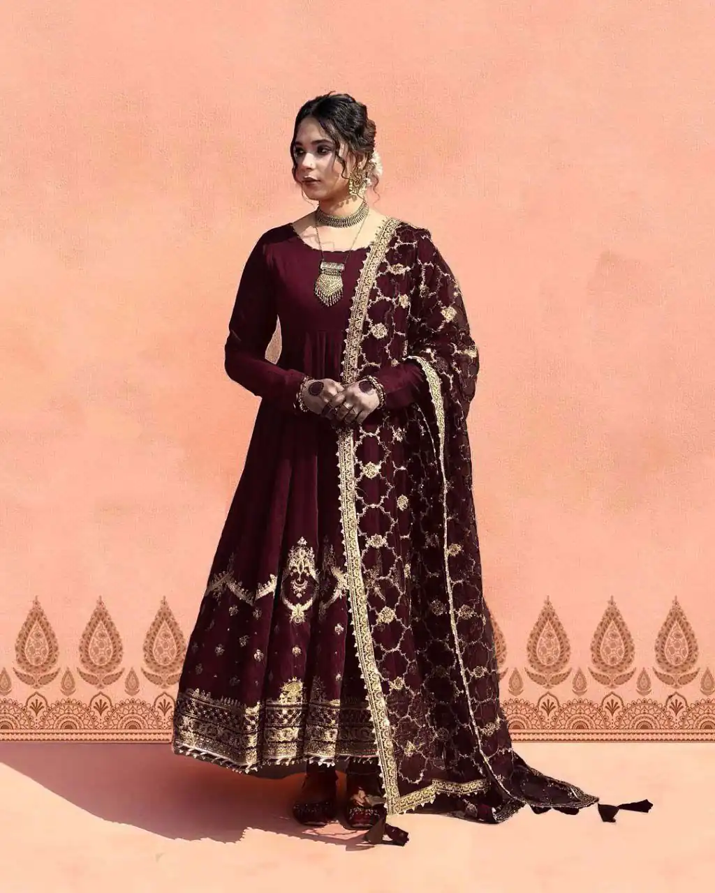 ZSR 3063 Maroon Color Georgette Embroidery Sequence Salwar Suit Casual, Wedding, Festive, Events Expected Delivery 4-6 Working Days @2049/- | Casual Suits, Jump Suits, Creative suits, Designer Suits, Palazzo Suits, Party Wear Suits, Patiala Suits, Salwar suit, Straight Suits