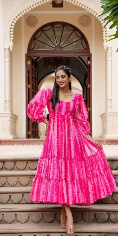 SRK 5048 Pink Color Heavy Faux Georgette Digital Print Salwar Suit Wedding, Party, Festive, Events Expected Delivery 4-6 Working Days @ 1549/- | Jump Suits, Casual Suits, Creative suits, Designer Suits, Palazzo Suits, Party Wear Suits, Patiala Suits, Salwar suit, Straight Suits