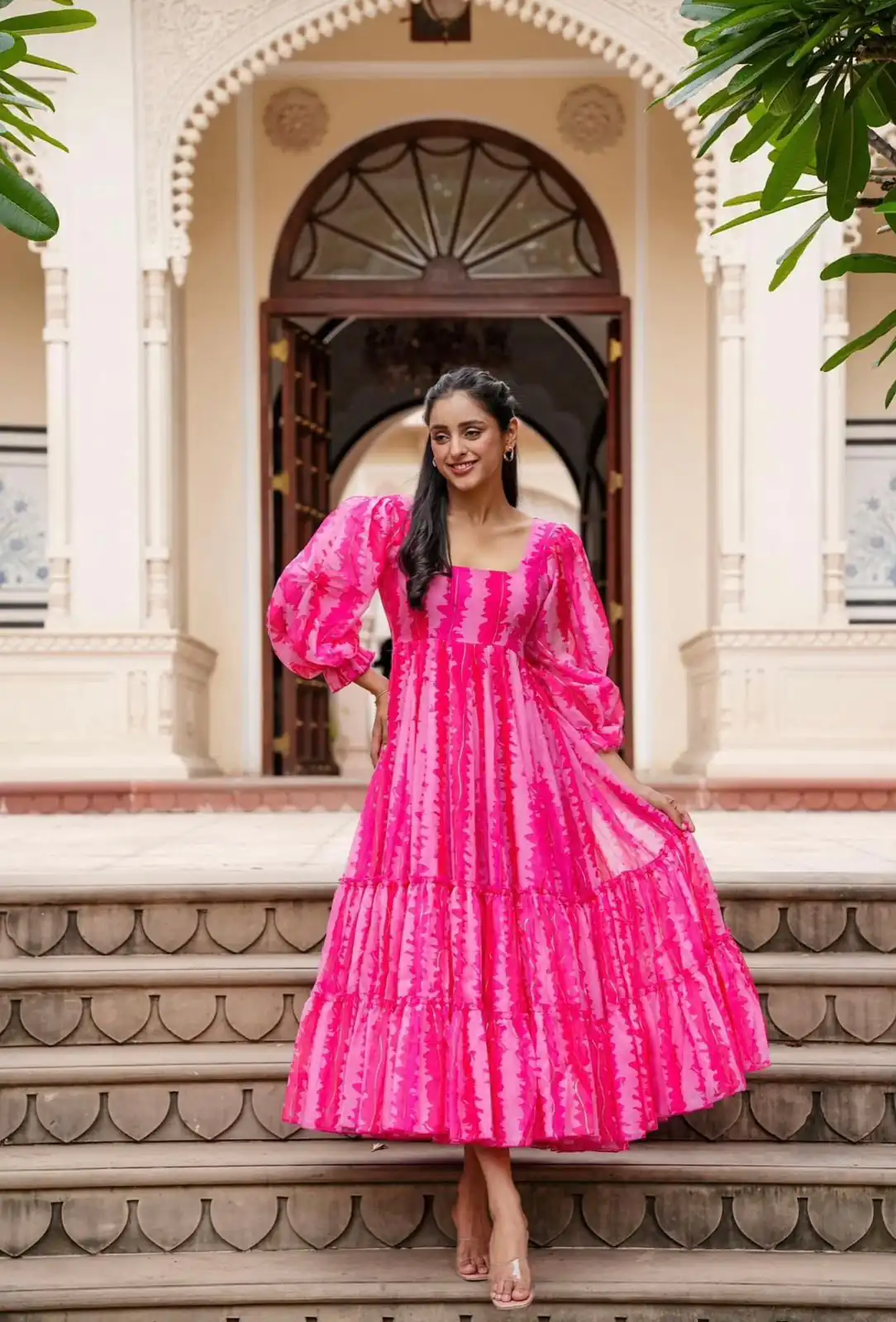 SRK 5048 Pink Color Heavy Faux Georgette Digital Print Salwar Suit Wedding, Party, Festive, Events Expected Delivery 4-6 Working Days @ 1549/- | Jump Suits, Casual Suits, Creative suits, Designer Suits, Palazzo Suits, Party Wear Suits, Patiala Suits, Salwar suit, Straight Suits