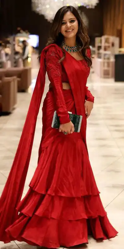 RTC 6471 Red Color Chinon silk Thread Sequence Lehenga Saree Wedding, Party, Festive, Events Etc.   Expected Delivery 4-6 Working Days @1999/- | Bollywood Lehenga, Creative Lehenga, Designer Lehenga, Embroidered Lehenga, Lehenga, Party Wear Lehenga