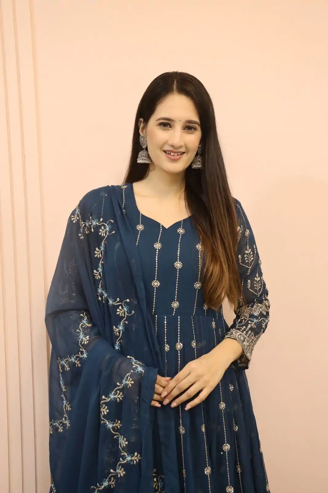   DC G53 Royal Blue Color Georgette Sequence Embroidery Gown Casual, Wedding, Party, Festive, Events Etc. Expected Delivery 4-6 Working Days @2449/- | Bollywood Gowns, Creative Gowns, Designer Gowns, Embroidered Gowns, Gowns, Party Wear Gowns