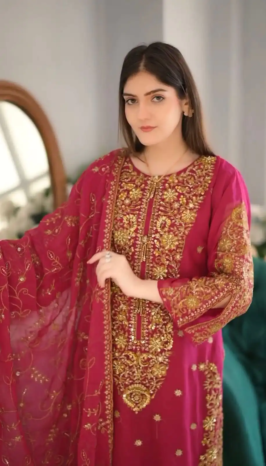 ZF 369 Pink Color Faux Georgette Embroidery Sequence Work Salwar Suit Casual, Wedding, Party, Events Etc. Expected Delivery 4-6 Working Days 2149/- | Jump Suits, Casual Suits, Creative suits, Designer Suits, Palazzo Suits, Party Wear Suits, Patiala Suits, Salwar suit, Straight Suits