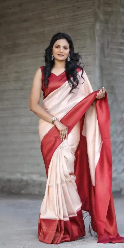 GK Kubera Cream Color Soft Silk Beautiful Rich Pallu All Over Saree Events Casual Wedding Festive . Expected Delivery  4-6 Working Days @1999/- | Bollywood Sarees, Creative Sarees, Designer Sarees, Embroidered Sarees, Ethnic Saree, Modern Digital sarees, Party Wear Sarees, Sarees