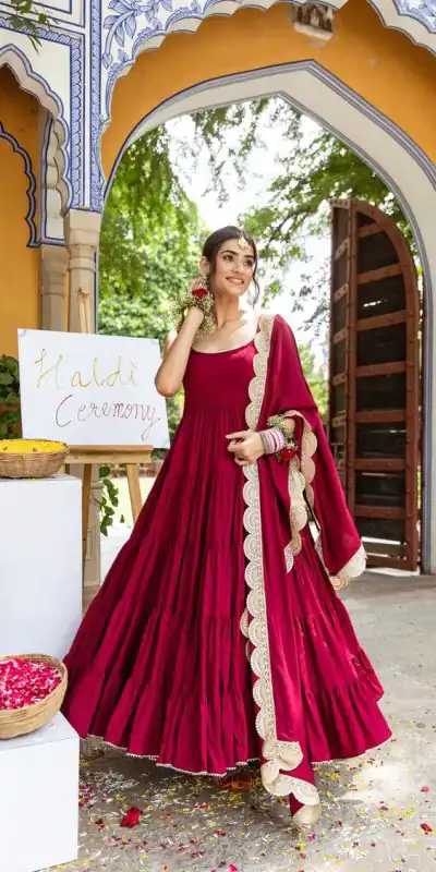 SSR 428 Red Color Heavy Georgette Attached Pad Salwar Suit Wedding, Party, Festive, Events Expected Delivery 4-6 Working Days @ 1849/- Only | Casual Suits, Creative suits, Designer Suits, Party Wear Suits, Salwar suit, Straight Suits