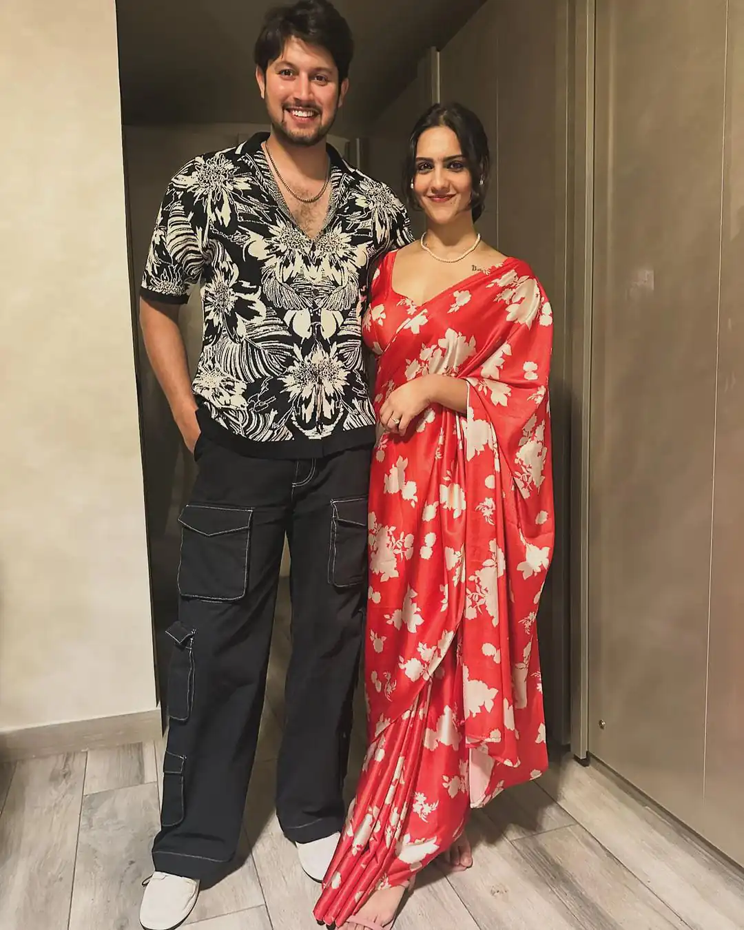  JM Diksha sharma Red Color Satin Silk Blouse Digital Print Saree, Party Wear, Events, Festivals Expected Delivery 4-6 Working Days 1549/- | Bollywood Sarees, Creative Sarees, Designer Sarees, Embroidered Sarees, Ethnic Saree, Modern Digital sarees, Party Wear Sarees, Sarees